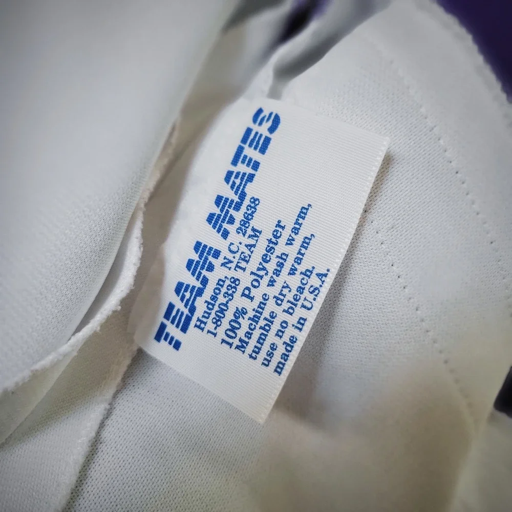 Team Mates Cheerleading Uniform Vintage 90s Purple White Skirt Top Set USA Small